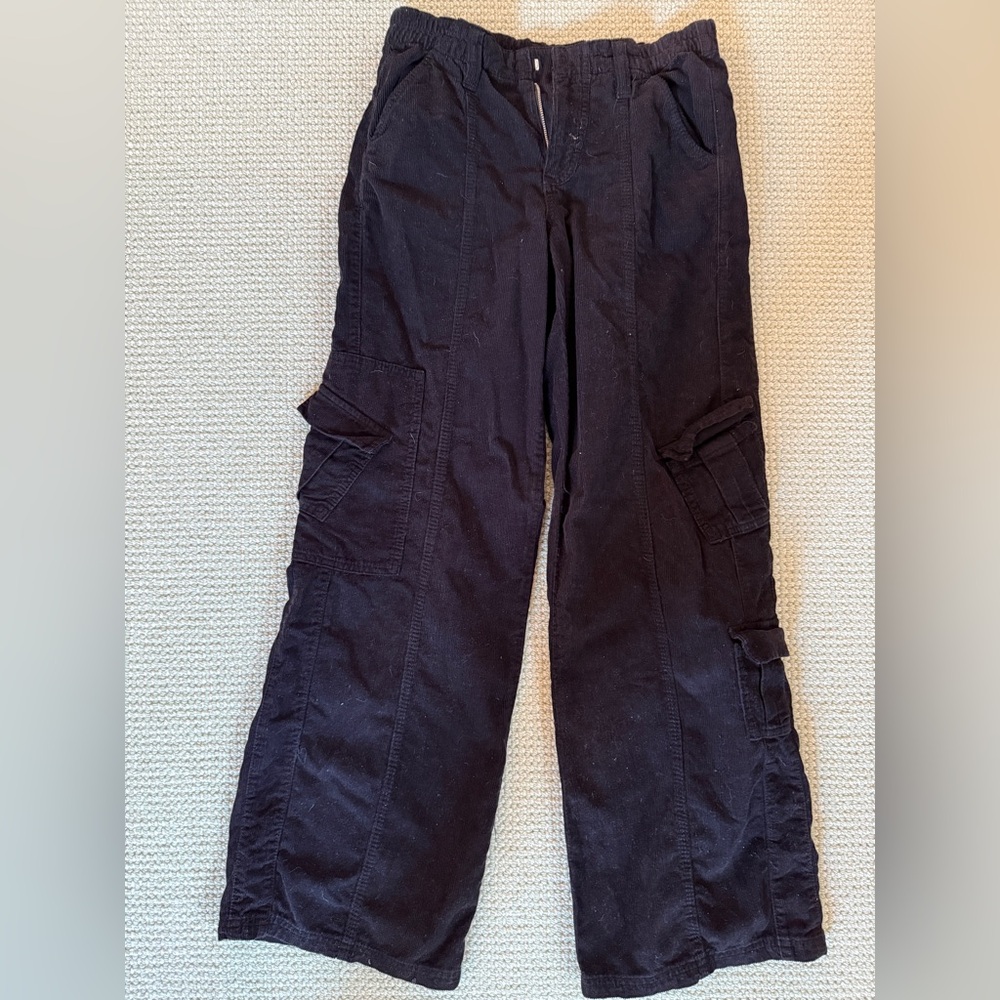 BDG Black Cargo Pants Straight-Leg